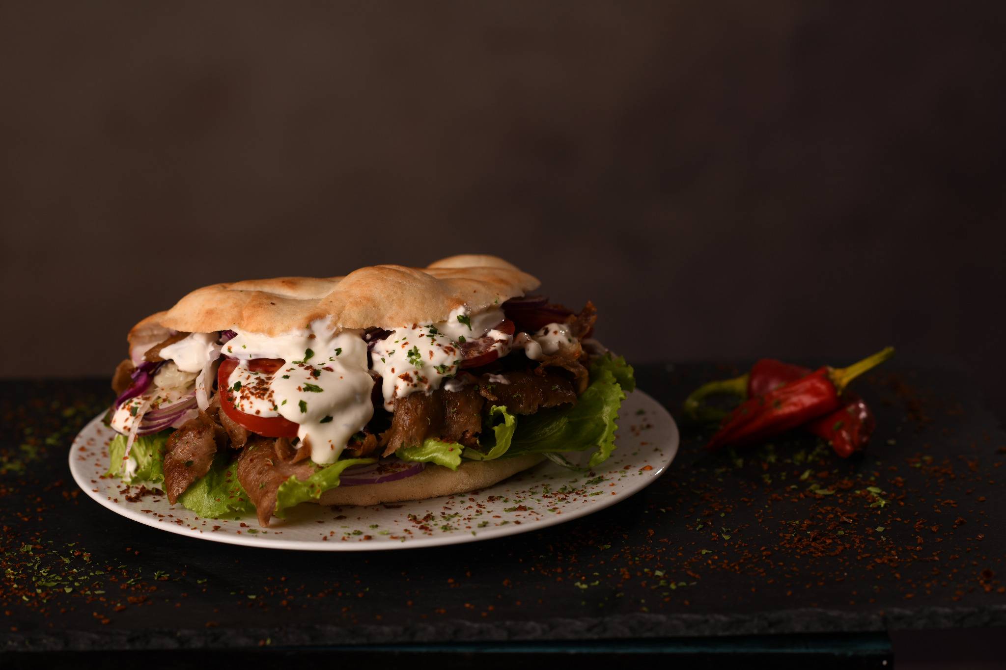 Speisekarte – frisch zubereitete Speisen